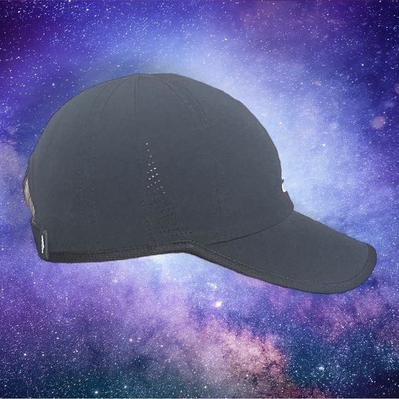 ADIDAS Women's Superlite Relaxed Fit Performance Hat Black and White - Picture 2 of 8